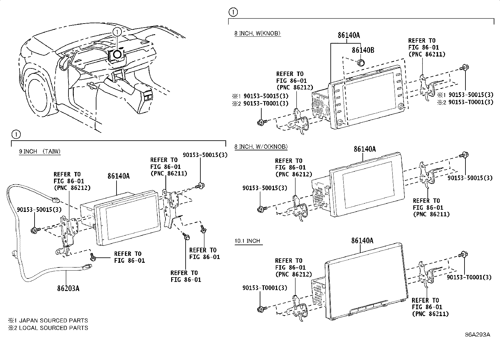 86190-26010 ADAPTER ASSY, STEREO JACK product image