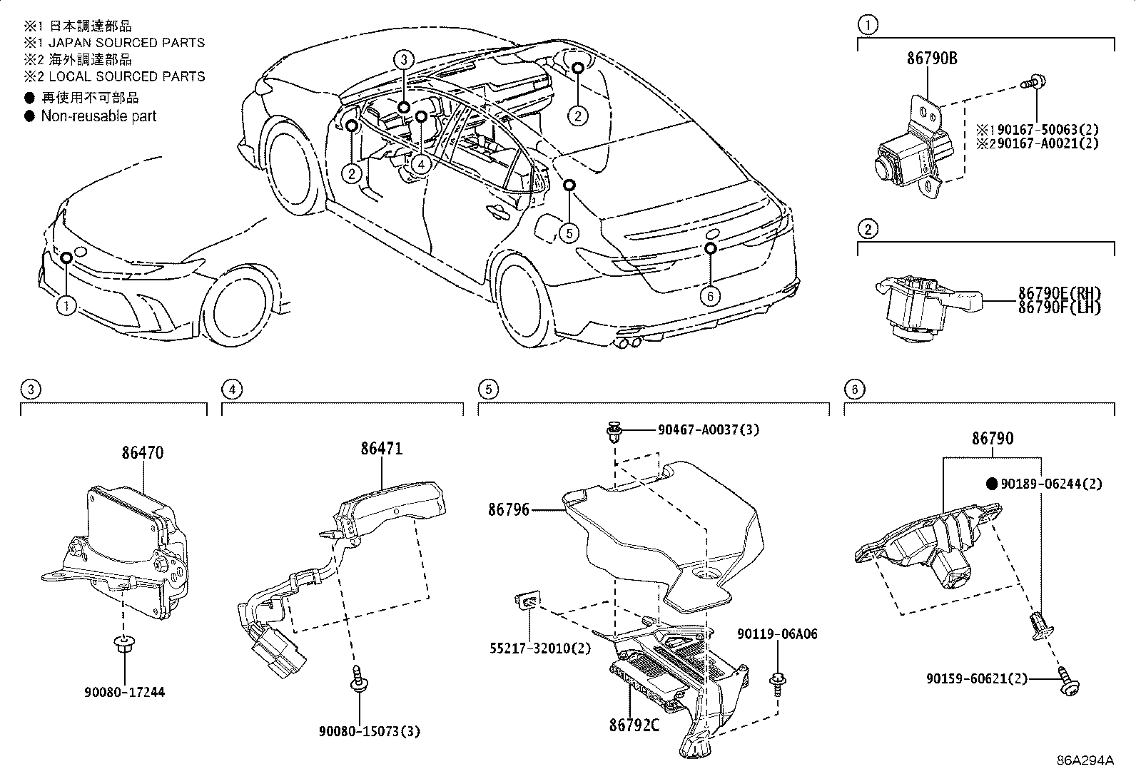 Toyota 867B0-06210 CAMERA ASSY, TELEVISION