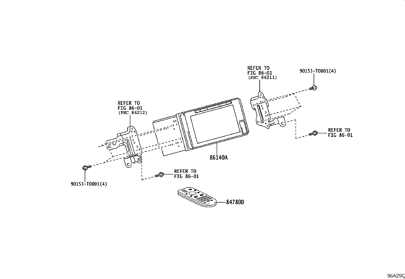 86170-YY030 CONTROLLER ASSY, REMOTE OPERATION(FOR DISPLAY AUDIO) product image