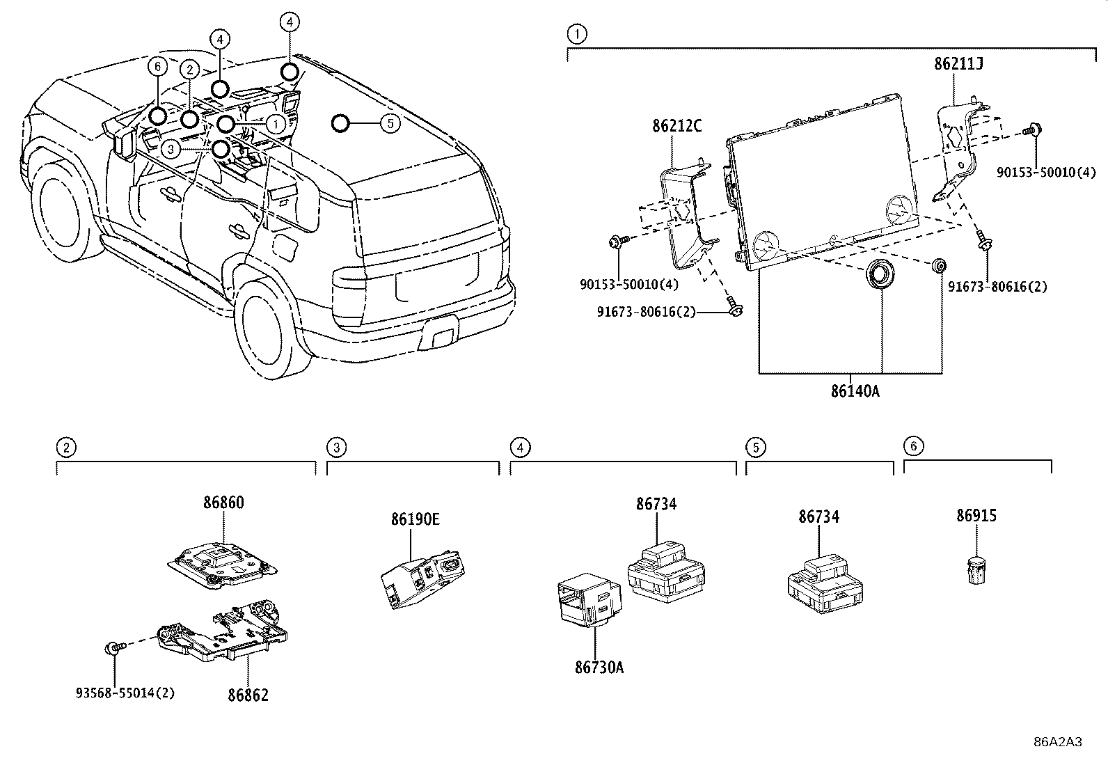 86100-60A52 RECEIVER ASSY, RADIO & DISPLAY product image