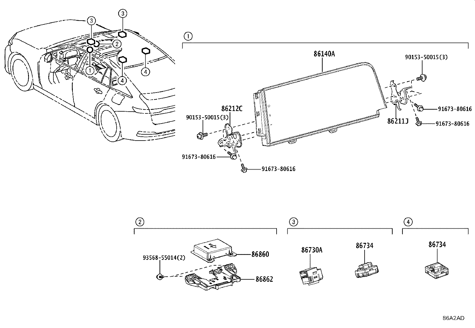86100-30570 RECEIVER ASSY, RADIO & DISPLAY product image