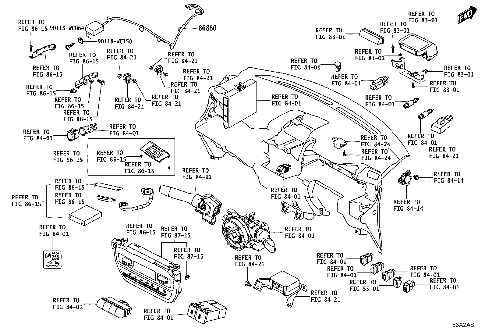86860-WC007 ANTENNA ASSY, GPS & VICS product image