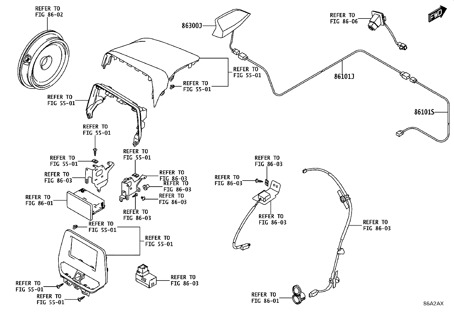 86300-WC025 ANTENNA ASSY, ROOF product image
