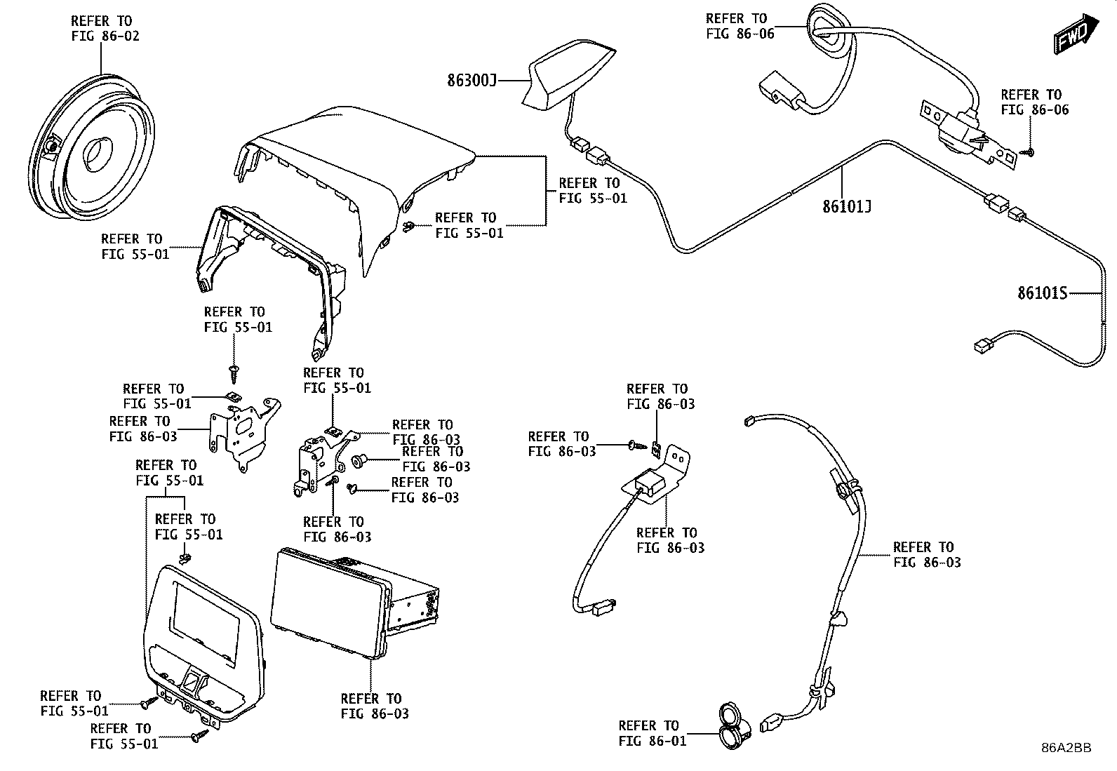 86300-WC030 ANTENNA ASSY, ROOF product image