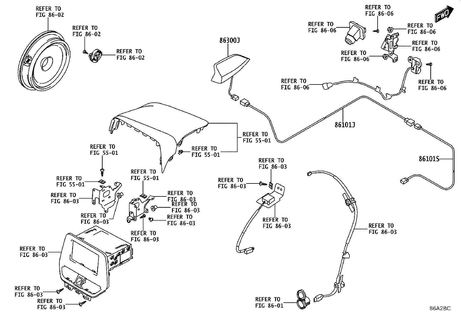 86300-WC030 ANTENNA ASSY, ROOF product image