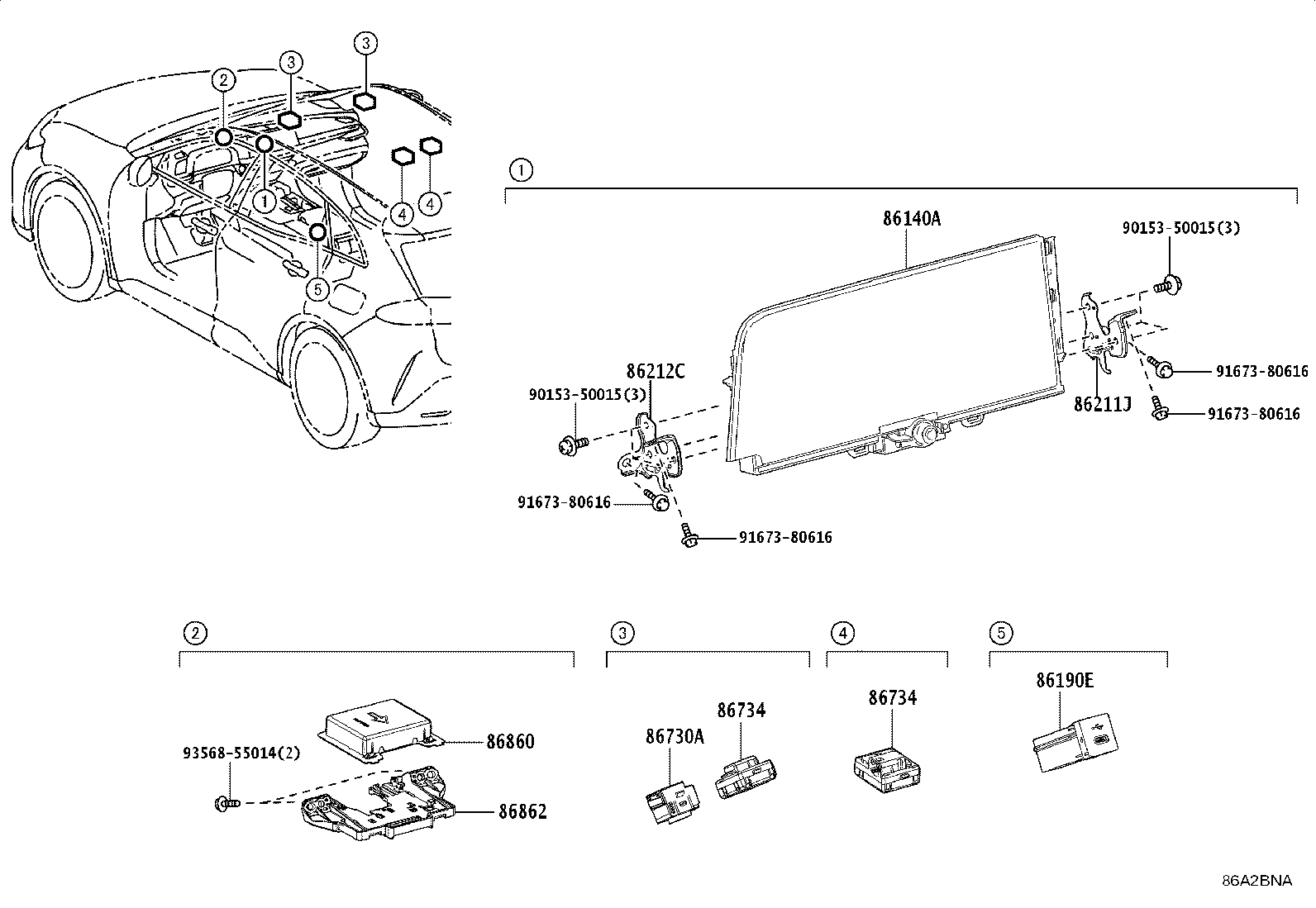 86140-30160 RECEIVER ASSY, RADIO & DISPLAY product image