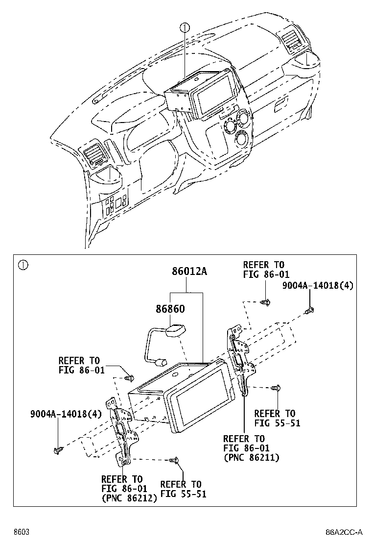 86860-BZ160 ANTENNA ASSY, NAVIGATION product image