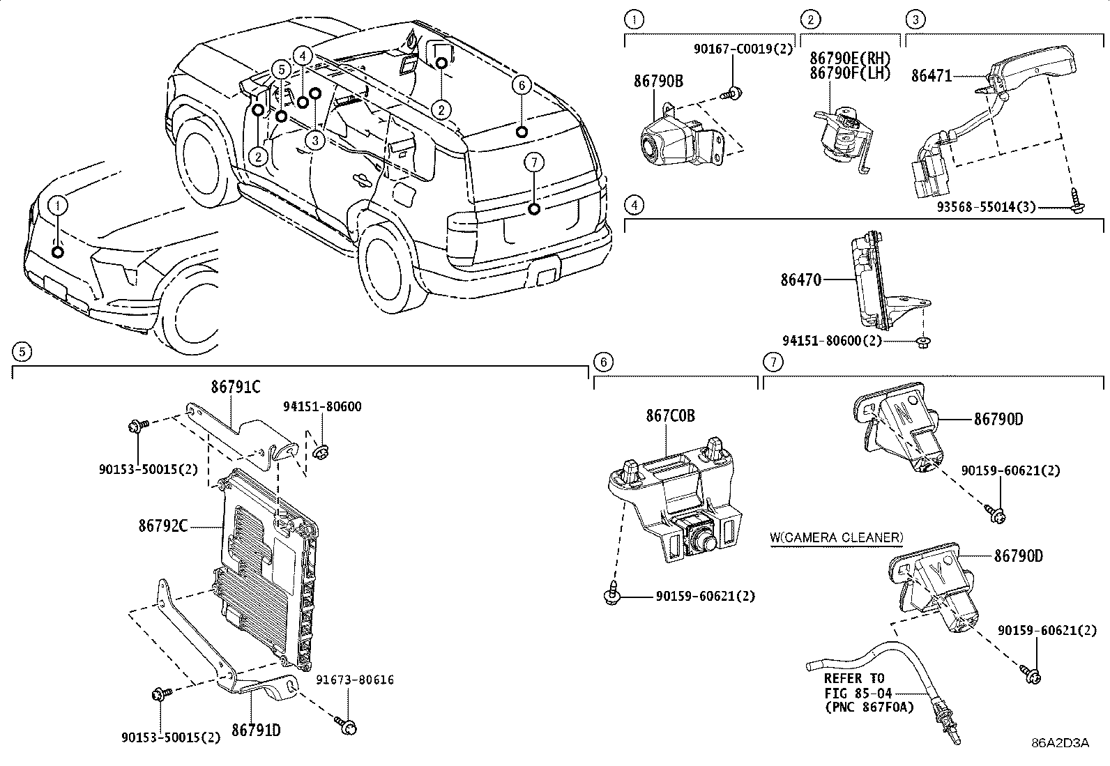 86792-60C81 COMPUTER, PARKING ASSIST product image