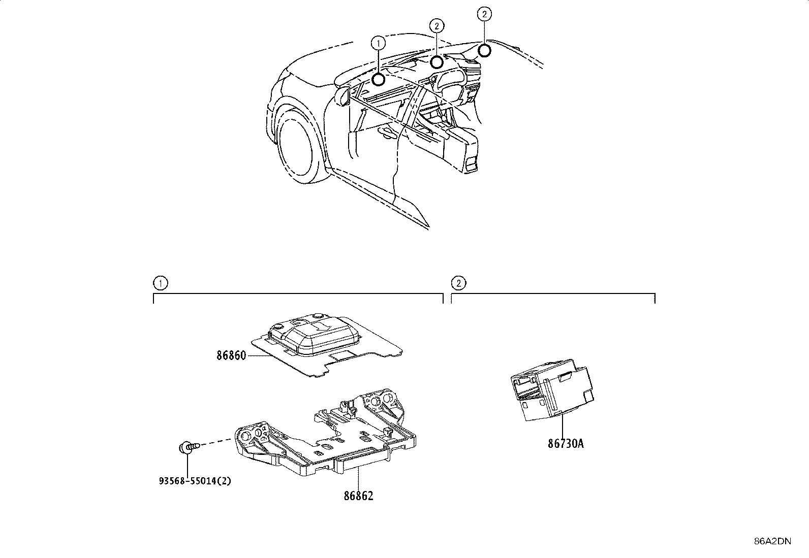 86140-52470 RECEIVER ASSY, RADIO & DISPLAY product image