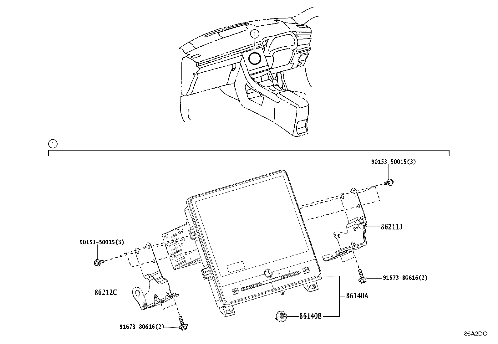 86140-52A90 RECEIVER ASSY, RADIO & DISPLAY product image