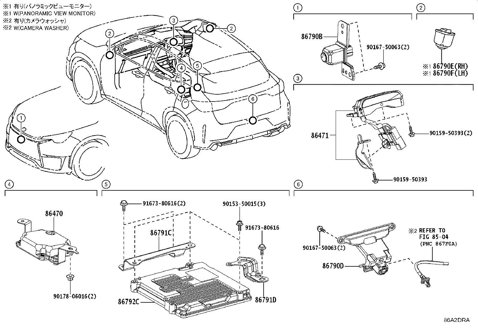 867B0-52140 CAMERA ASSY, TELEVISION, RR product image