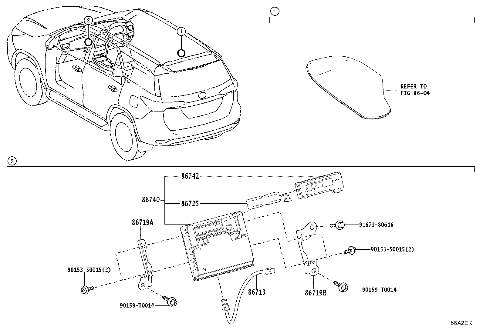 86719-YY150 BRACKET, TELEPHONE product image