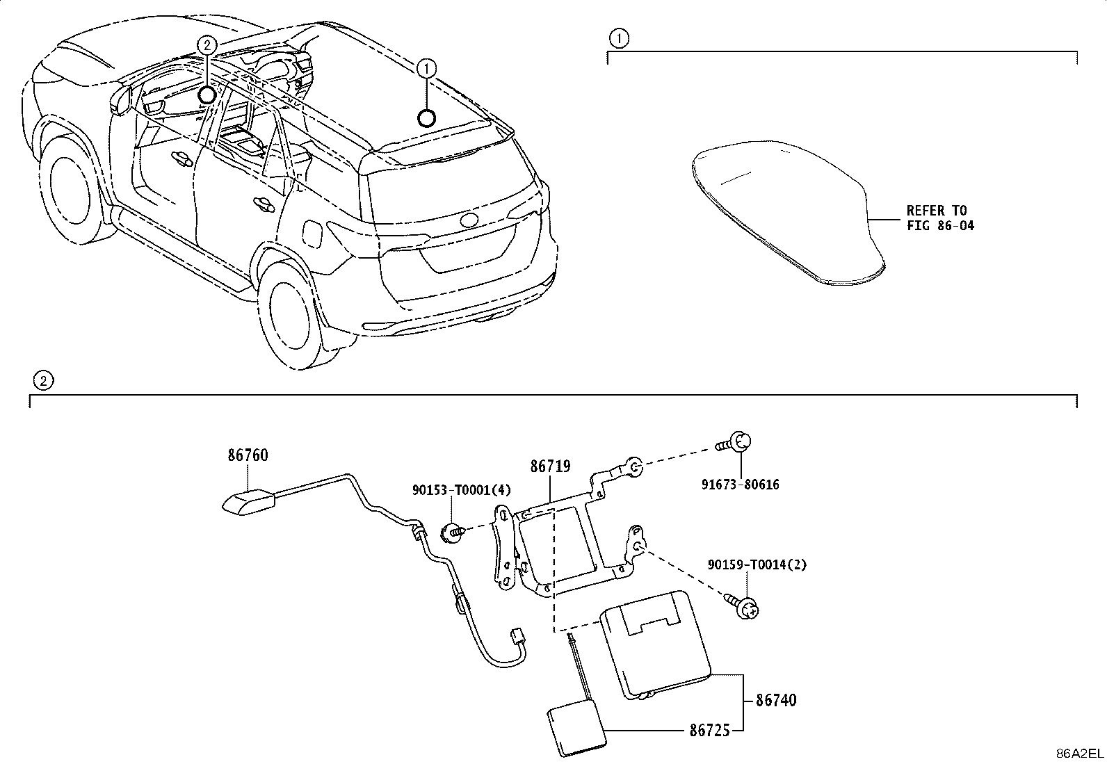 86719-YY150 BRACKET, TELEPHONE product image