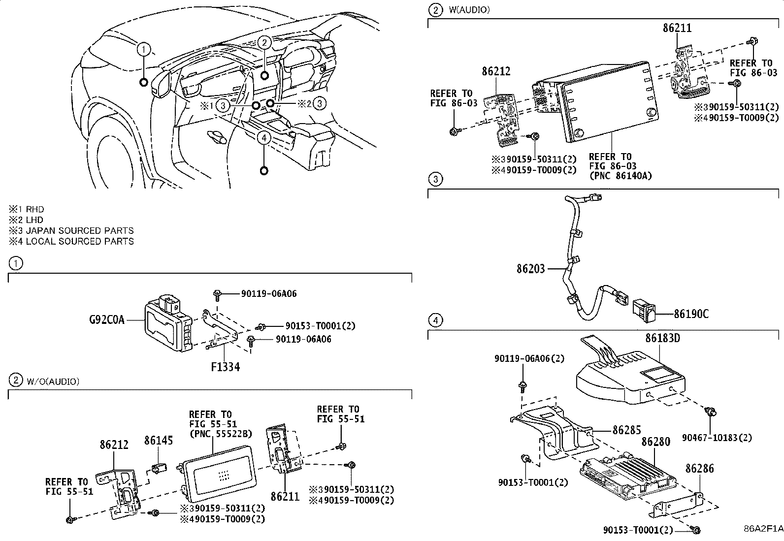 86212-0K140 BRACKET, RADIO, NO.2 product image