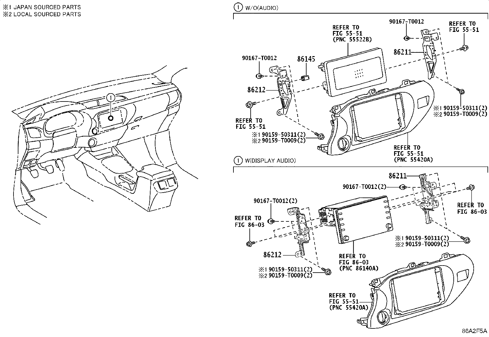 86212-0K130 BRACKET, RADIO, NO.2 product image