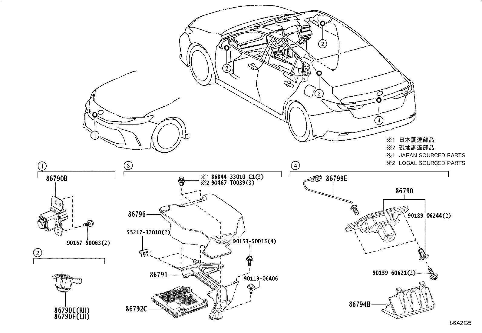86792-33831 COMPUTER, PARKING ASSIST product image