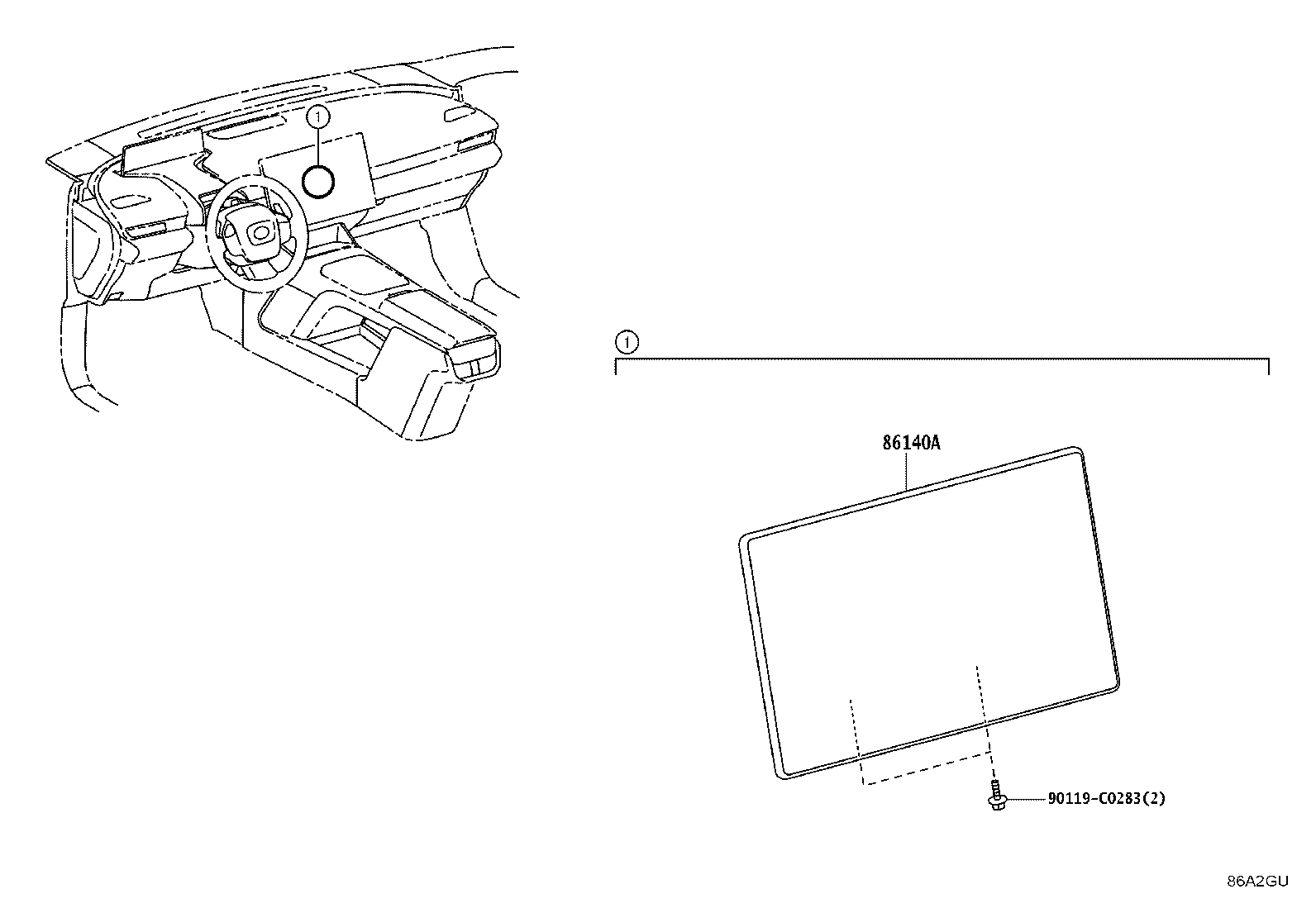 86110-03030 RECEIVER ASSY, RADIO & DISPLAY product image