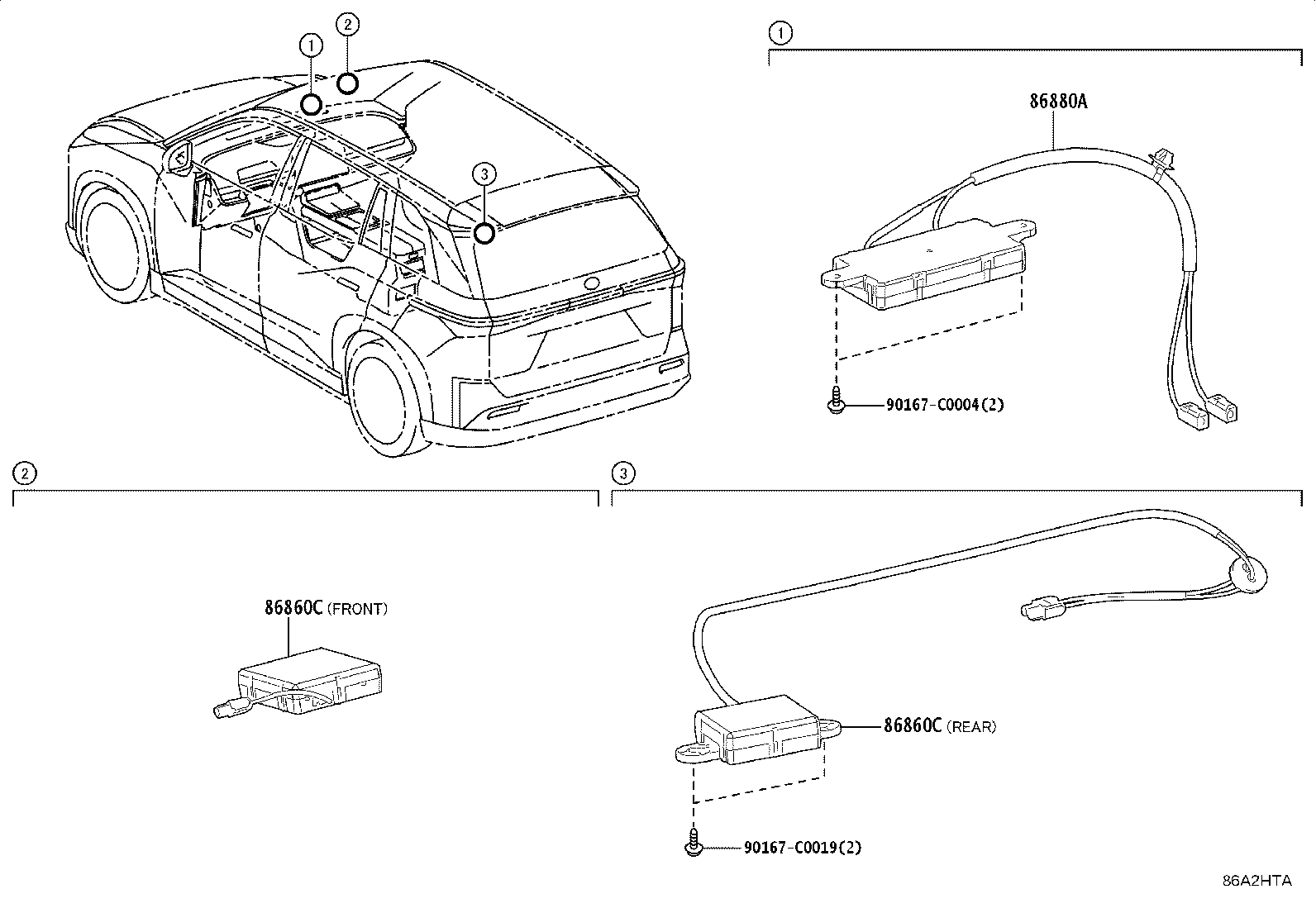 86860-YL030 ANTENNA ASSY, NAVIGATION product image
