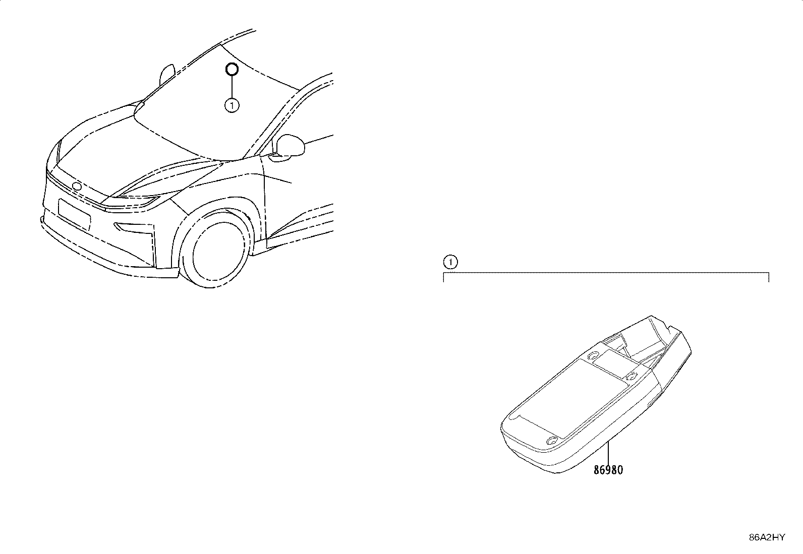 86980-YL010 COMPUTER ASSY, TOLL COLLECTION product image