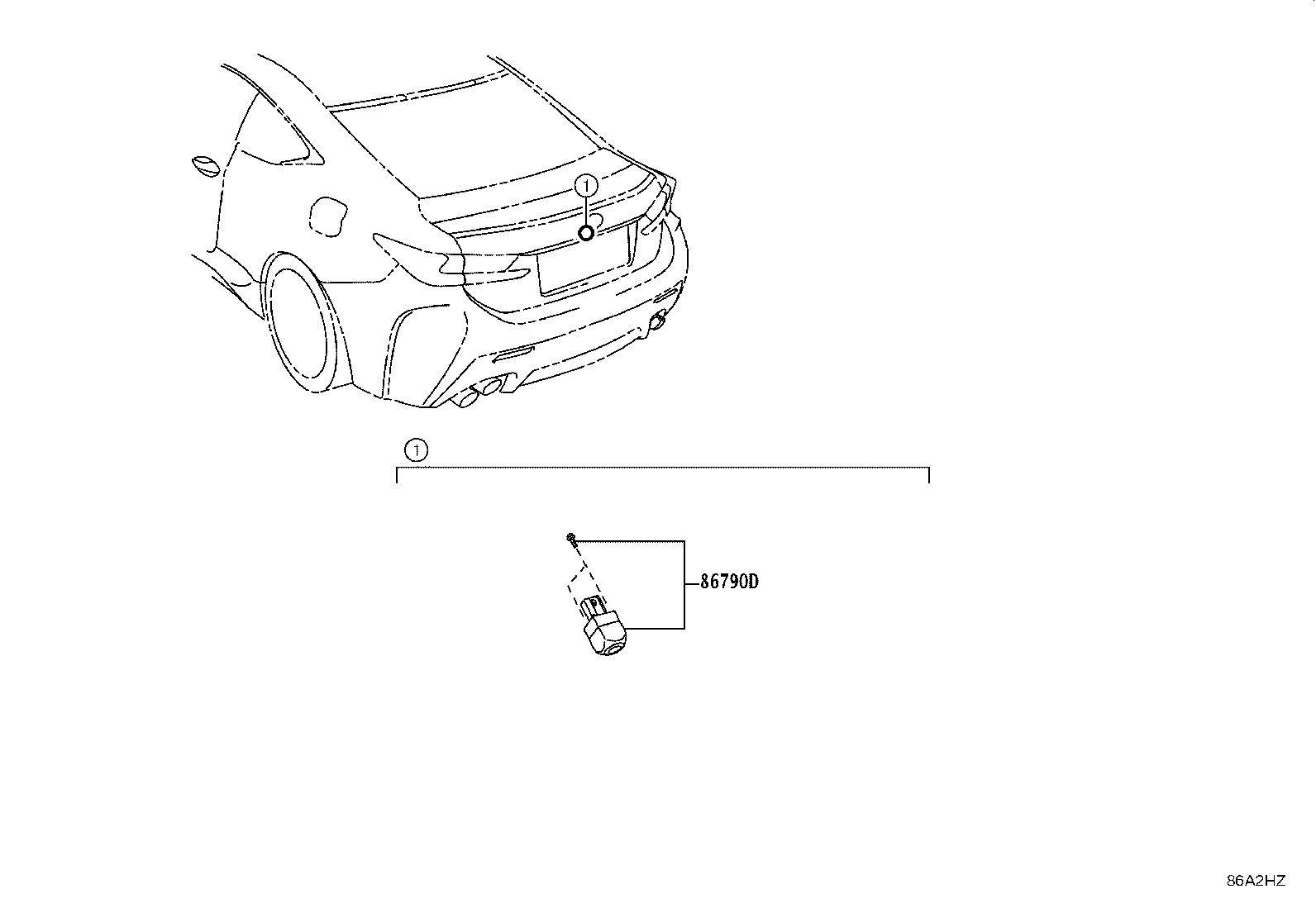 867A0-24040 CAMERA ASSY, TELEVISION, RR product image