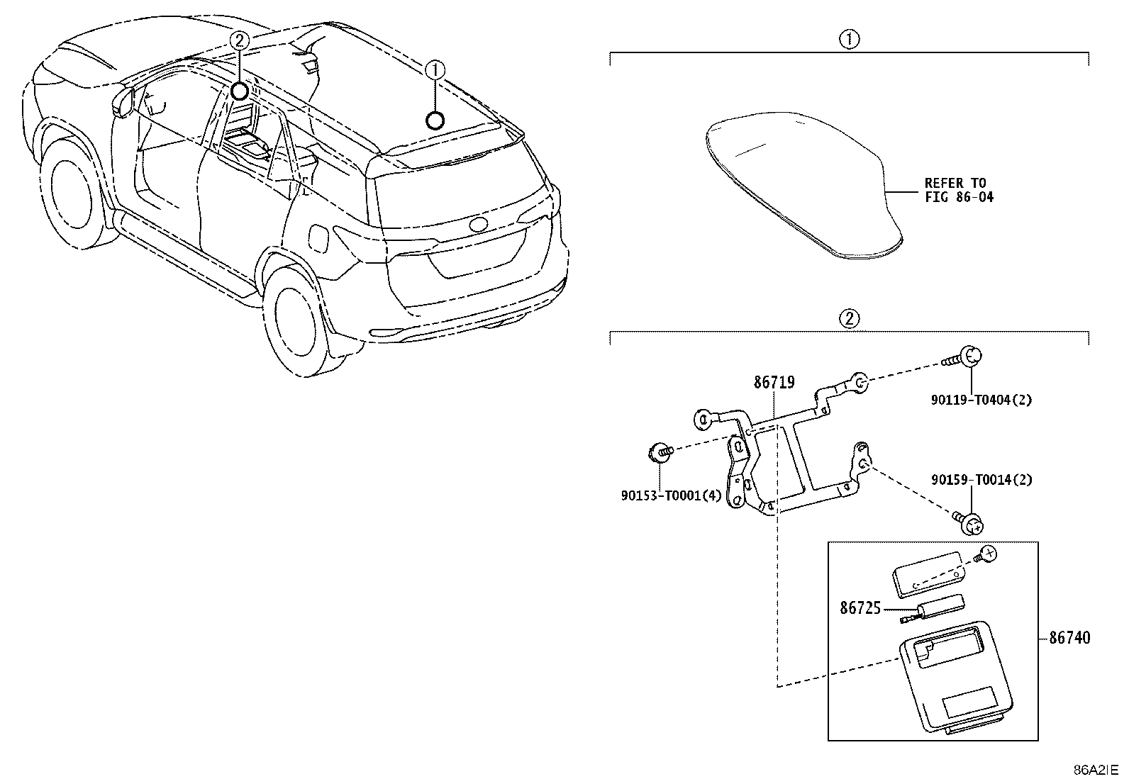 86719-YY150 BRACKET, TELEPHONE product image