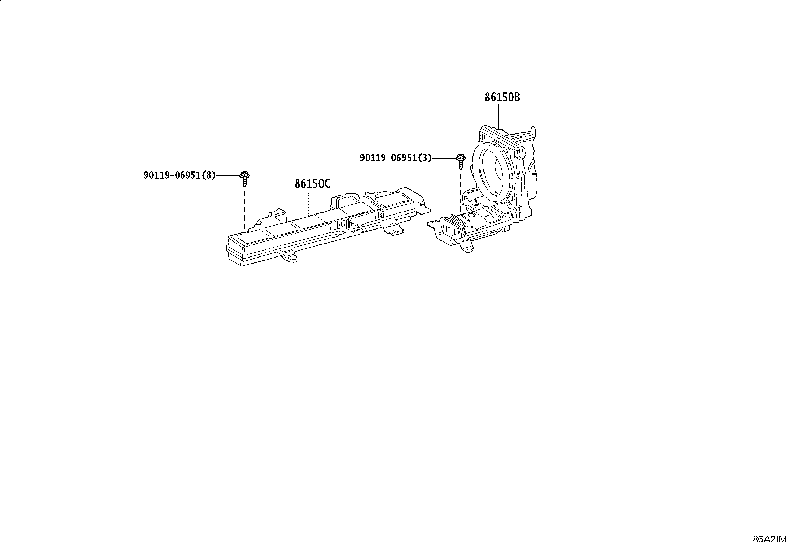 86150-60350 SPEAKER ASSY, W/BOX, NO.1 product image