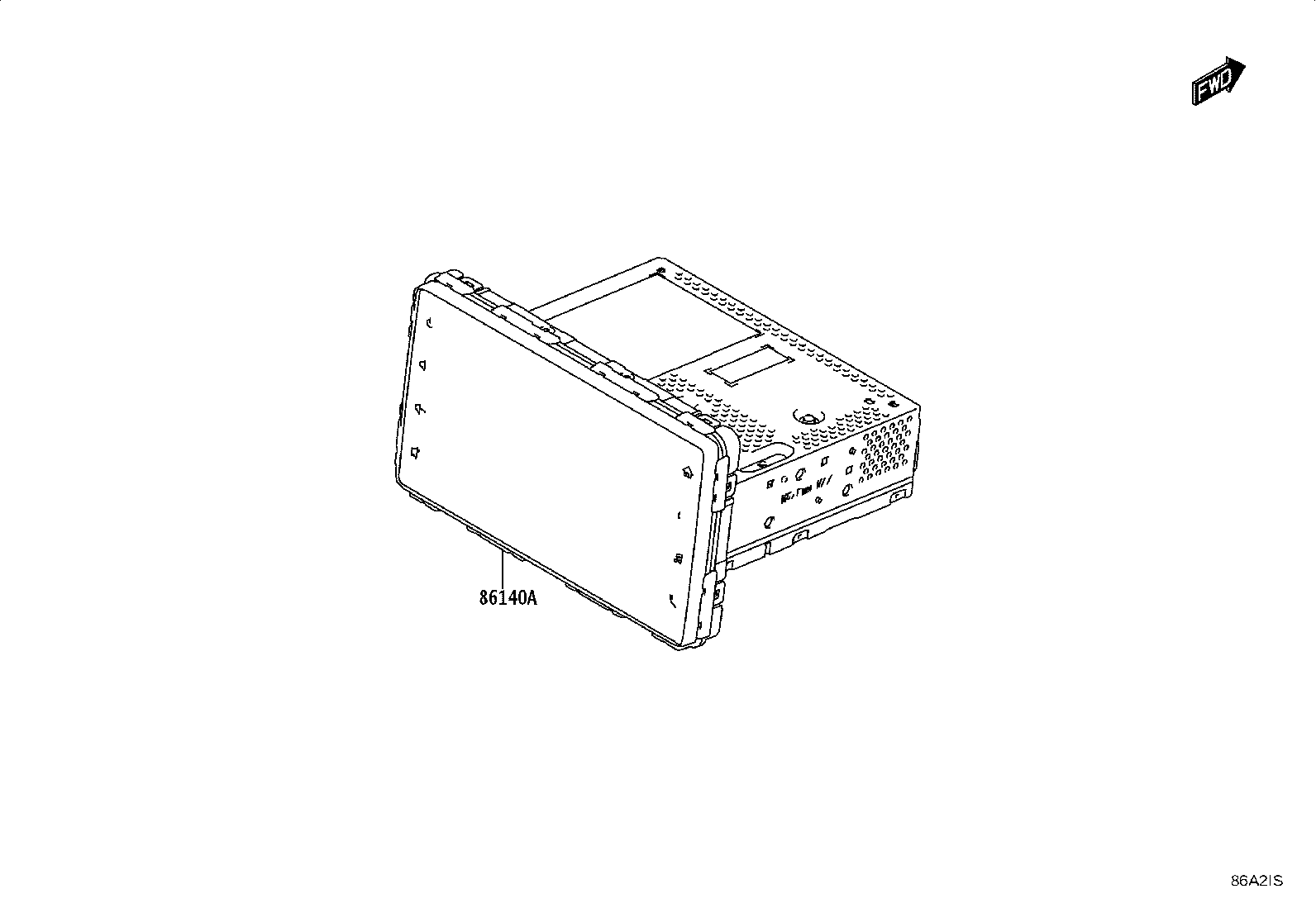 86140-WC081 RECEIVER ASSY, RADIO & DISPLAY product image