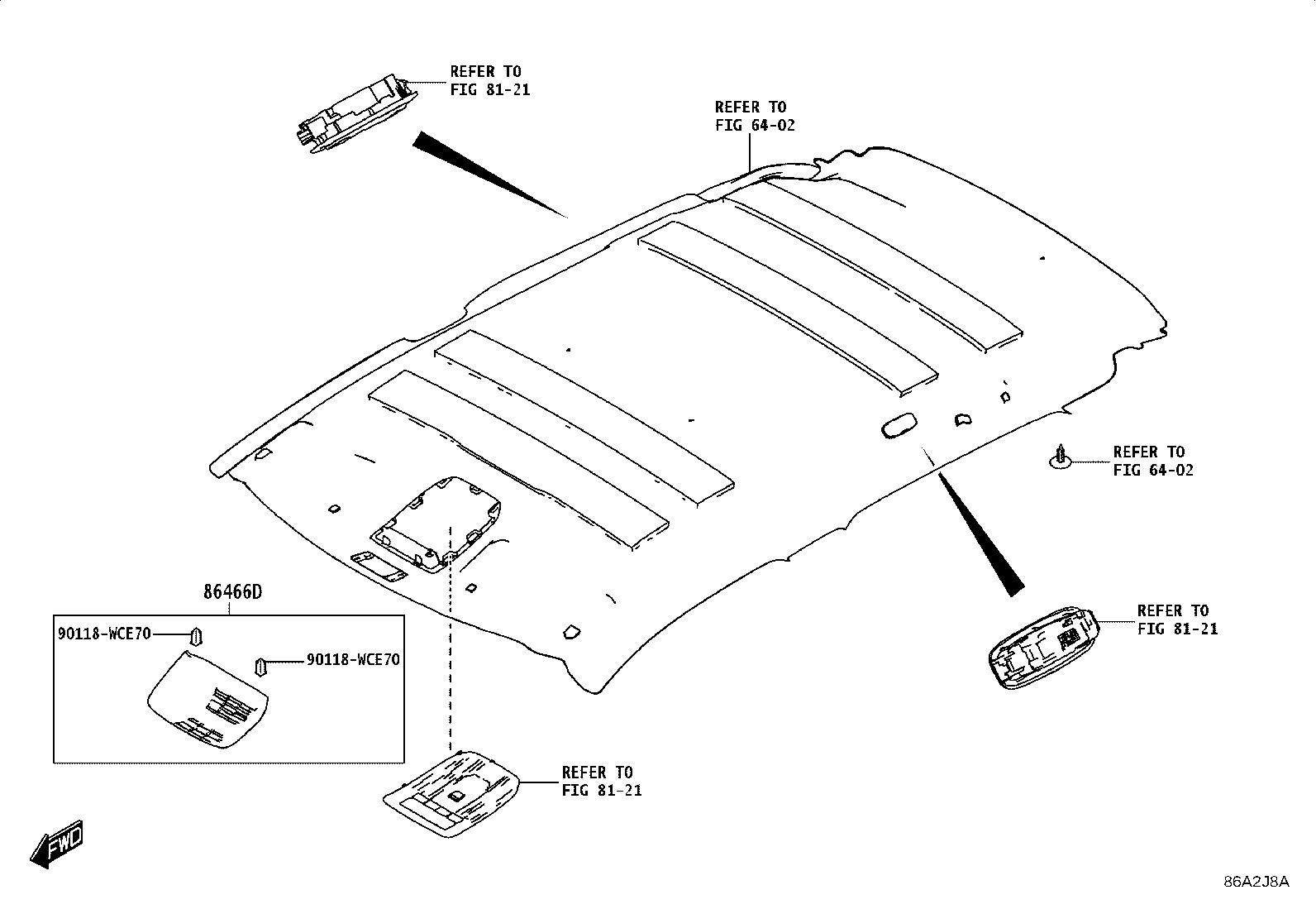 86466-WC001 COVER, FORWARD RECOGNITION, NO.1 product image