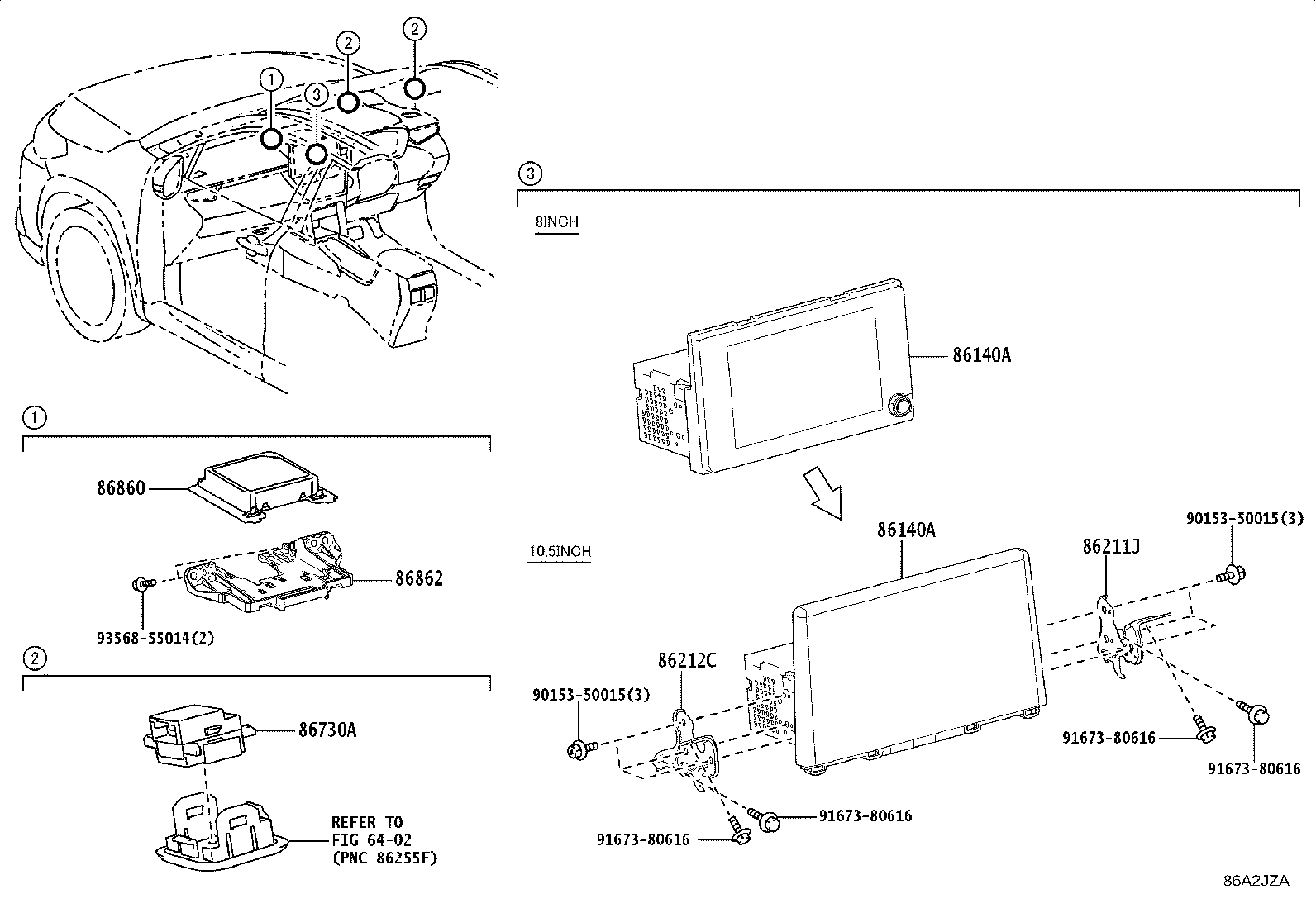 86100-16631-B0 RECEIVER ASSY, RADIO & DISPLAY product image