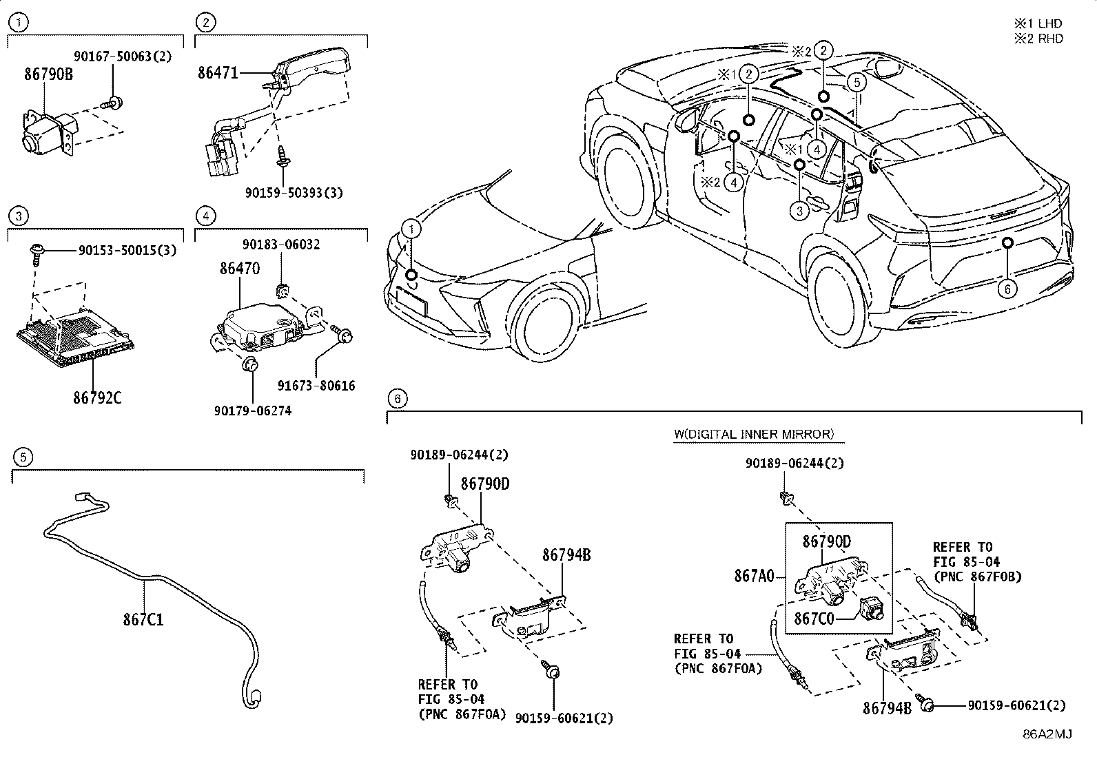 86792-46180 COMPUTER, PARKING ASSIST product image