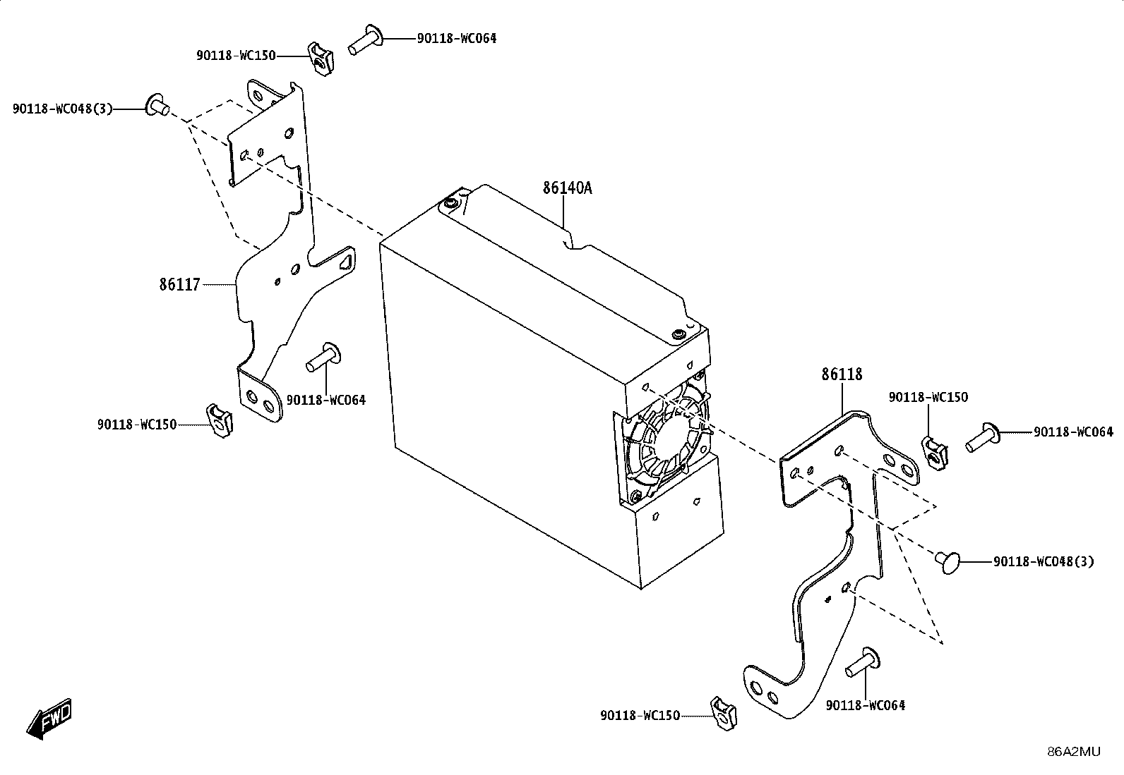 86140-WC156 RECEIVER ASSY, RADIO & DISPLAY product image
