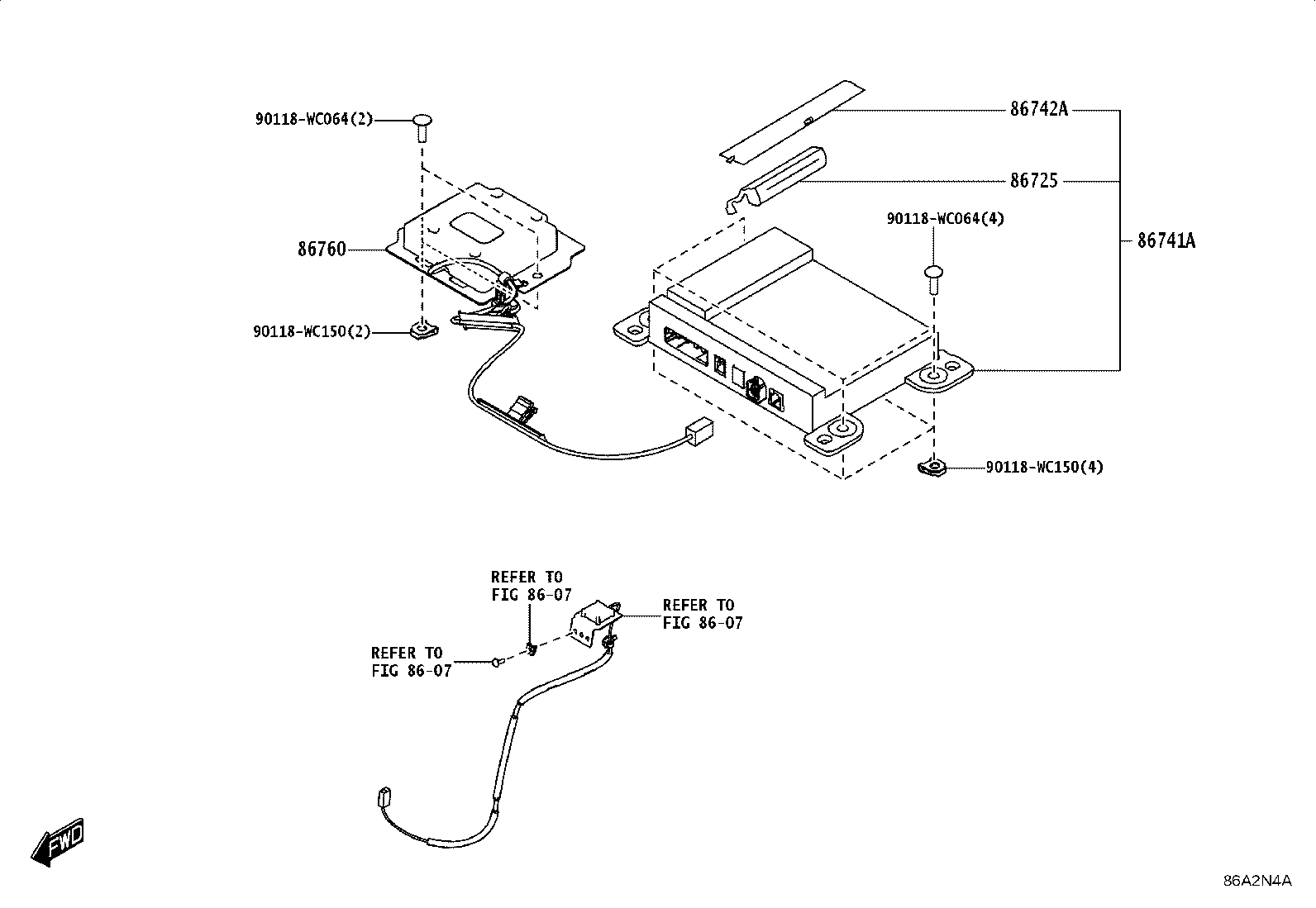 86741-WC016 TRANSCEIVER, TELEMATICS product image
