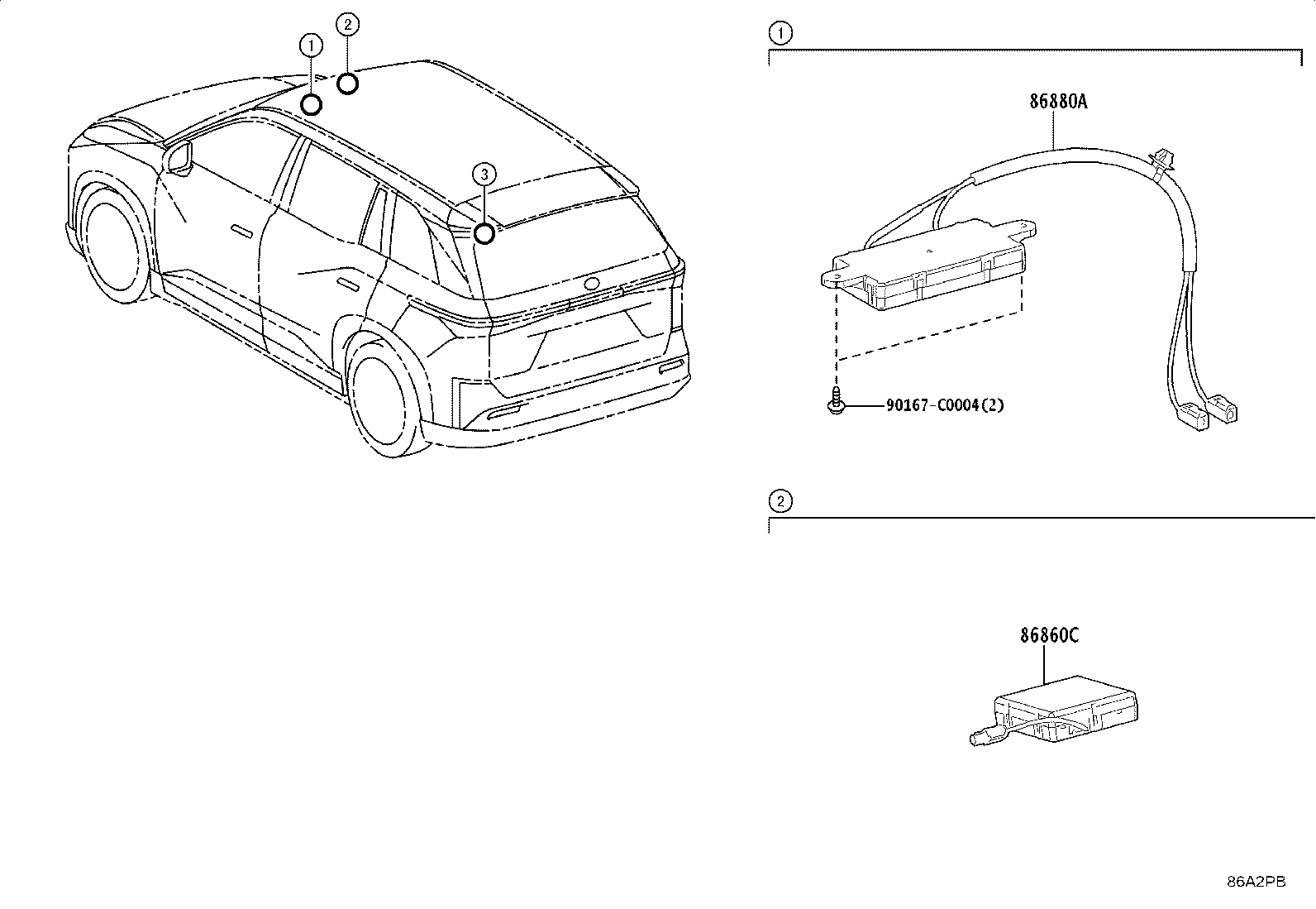 86300-YL040 ANTENNA ASSY, NAVIGATION product image