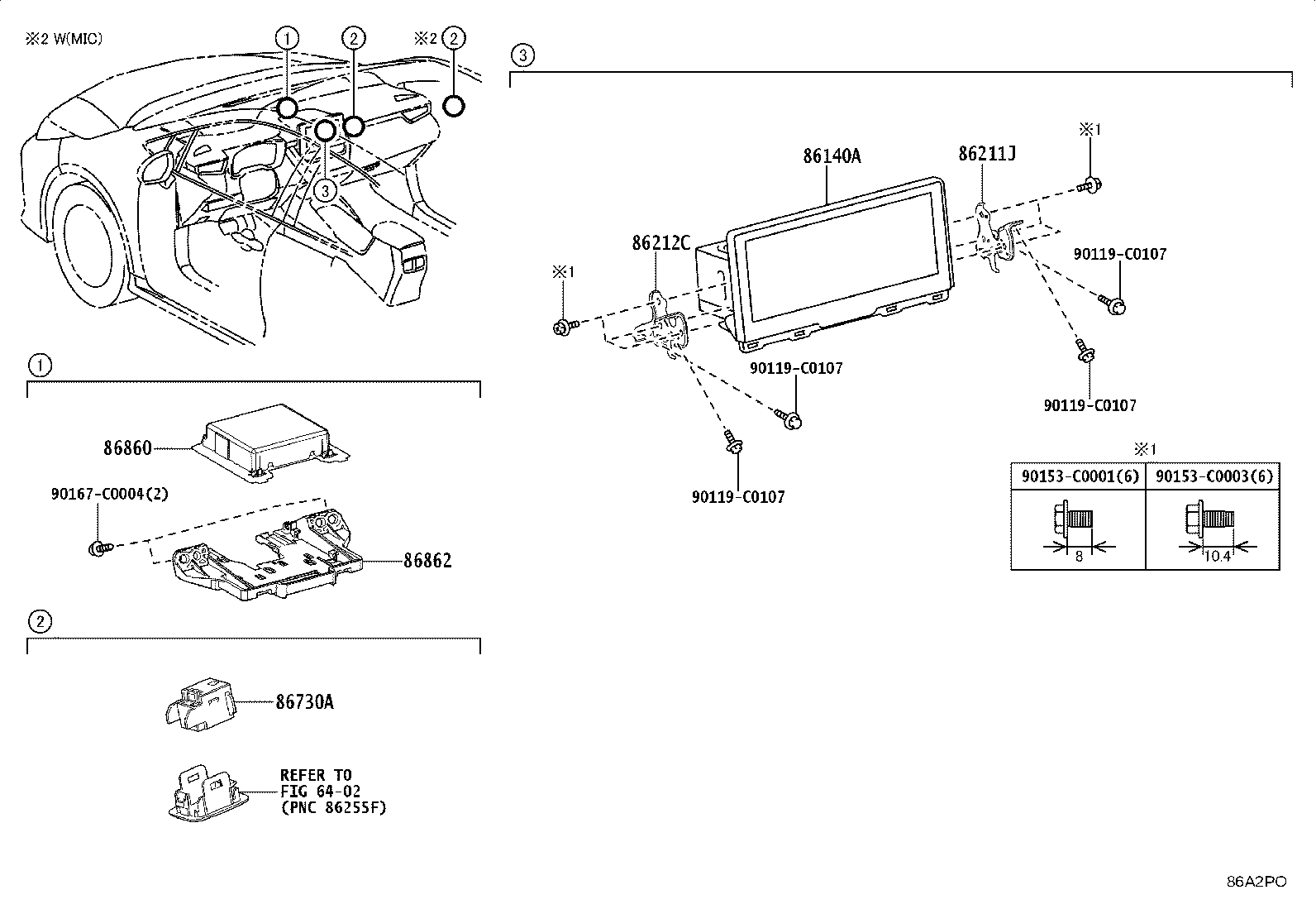 86100-02291 RECEIVER ASSY, RADIO & DISPLAY product image