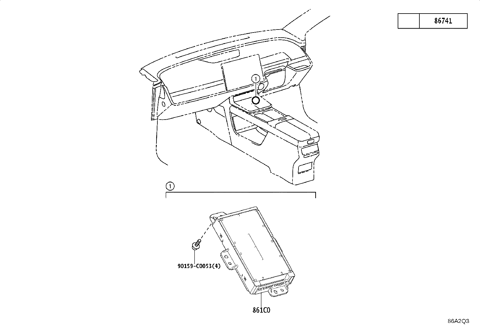86741-YL110 TRANSCEIVER, TELEPHONE product image