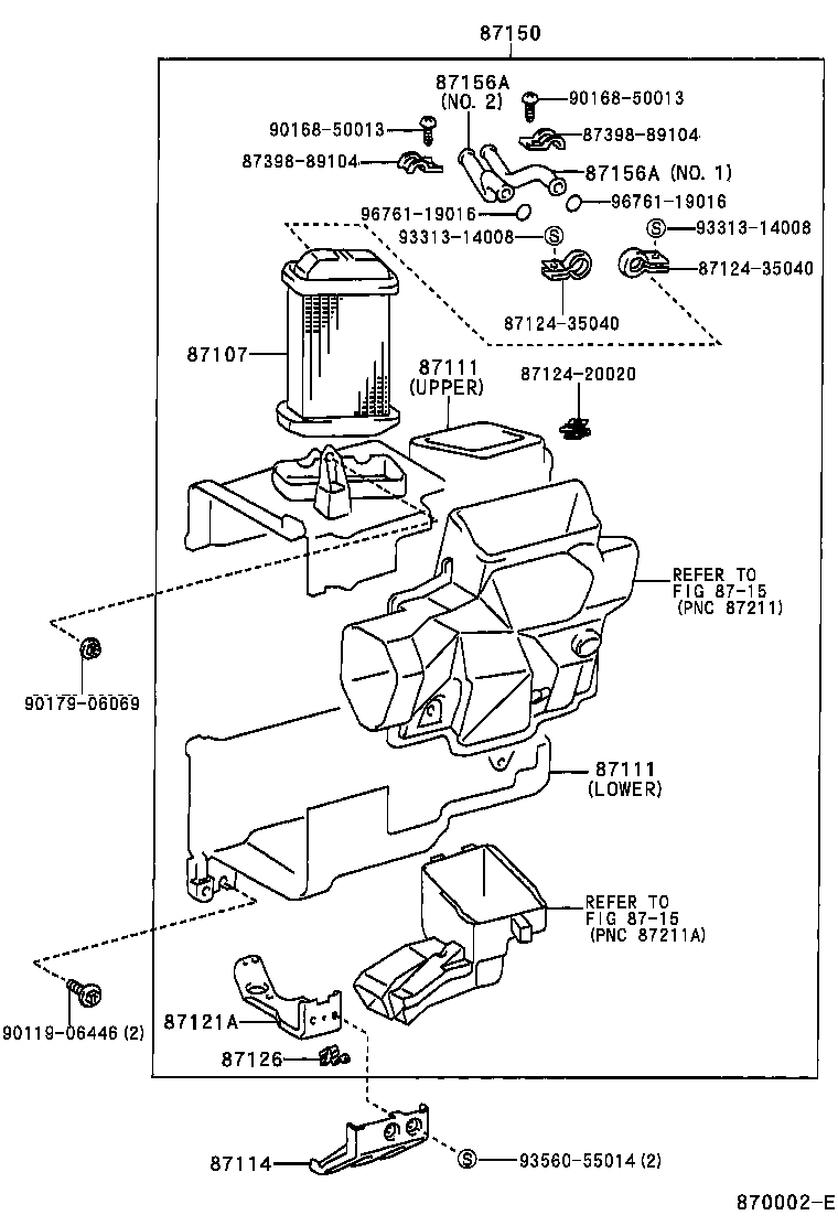 87101-35010 BRACKET SUB-ASSY, VISCOUS HEATER NO.1 product image