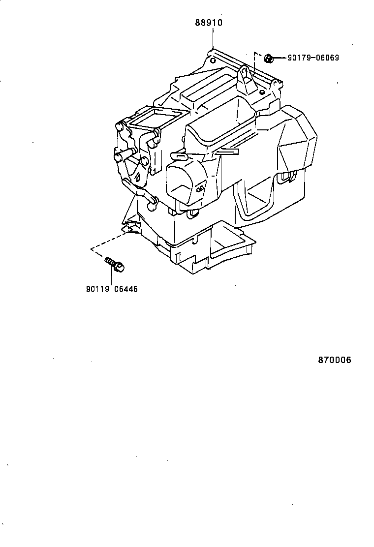 87150-60461 RADIATOR ASSY, HEATER product image