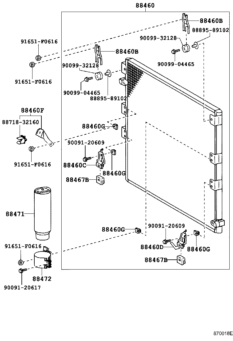 88712-60680 HOSE, COOLER REFRIGERANT SUCTION, NO.1 product image