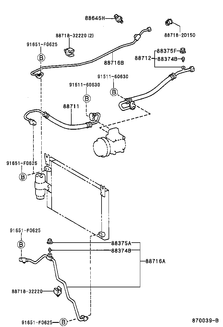 88453-60010 FAN, COOLING (FOR CONDENSER) product image