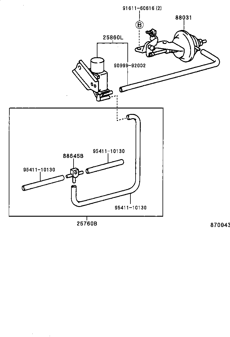 25860-54110 VALVE ASSY, VACUUM SWITCHING product image