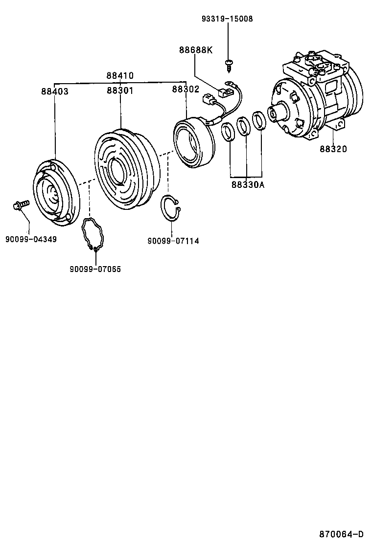 88320-60740 COMPRESSOR ASSY, COOLER product image