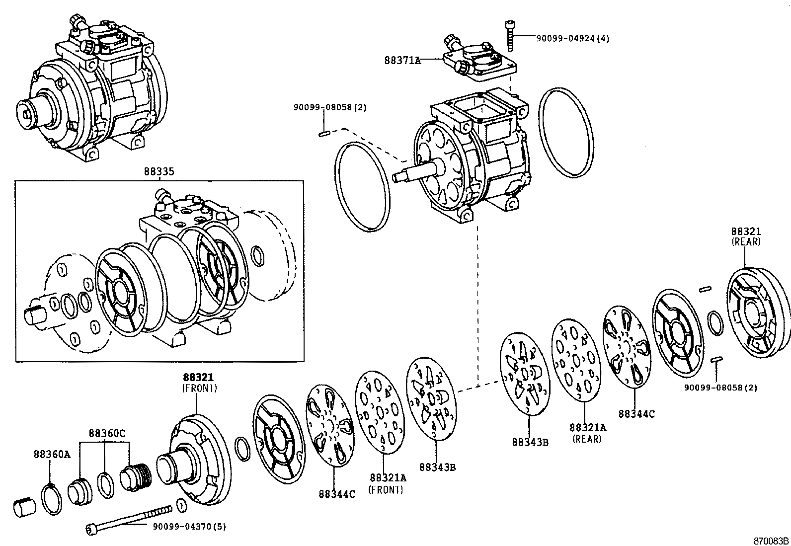 88440-35090 PULLEY ASSY, IDLE product image