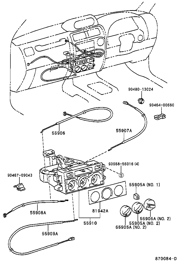 55844-60100 DUCT, HEATER TO REGISTER, NO.2 product image