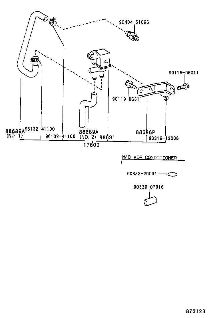 88688-2D560 BRACKET (FOR MAGNET VALVE) product image