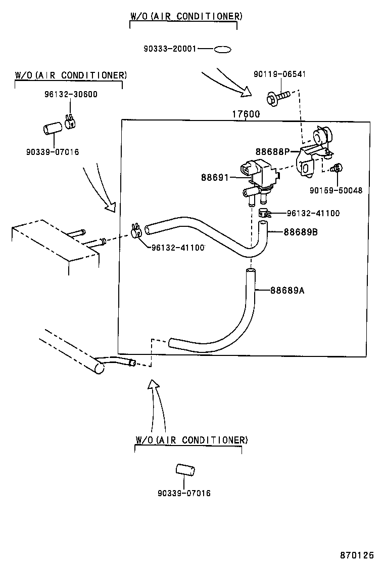 88688-2D560 BRACKET (FOR MAGNET VALVE) product image