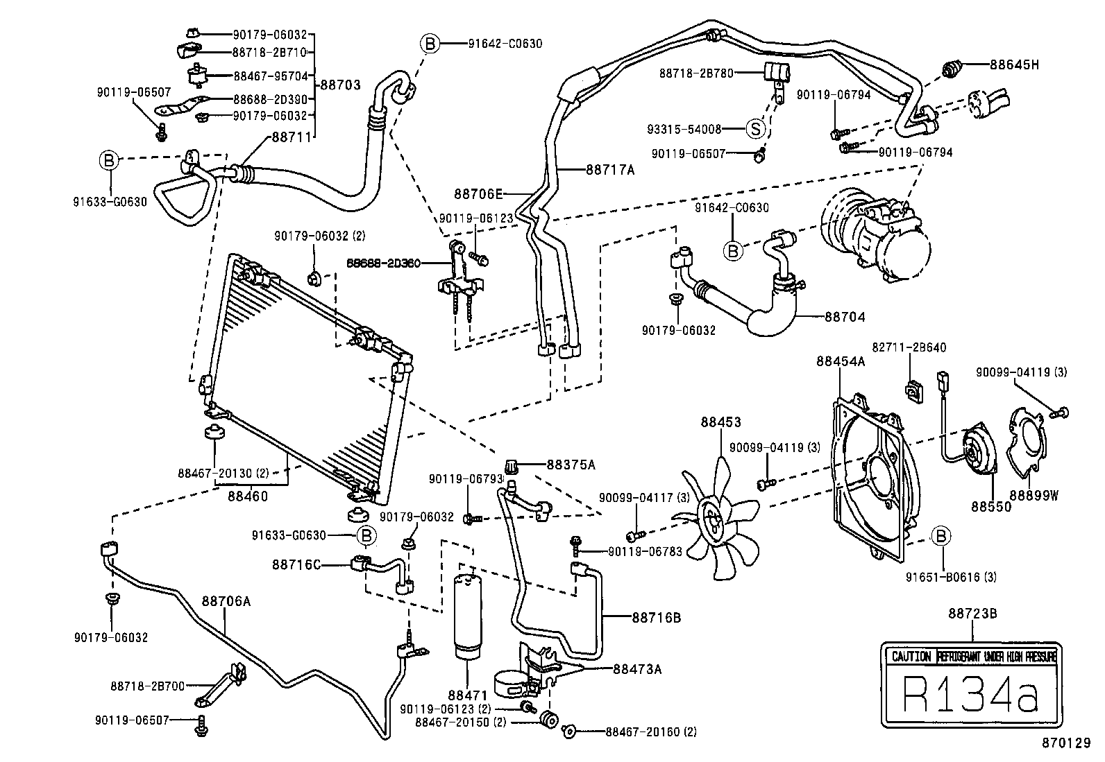 88899-20280 SUPPORT SUB-ASSY, B product image