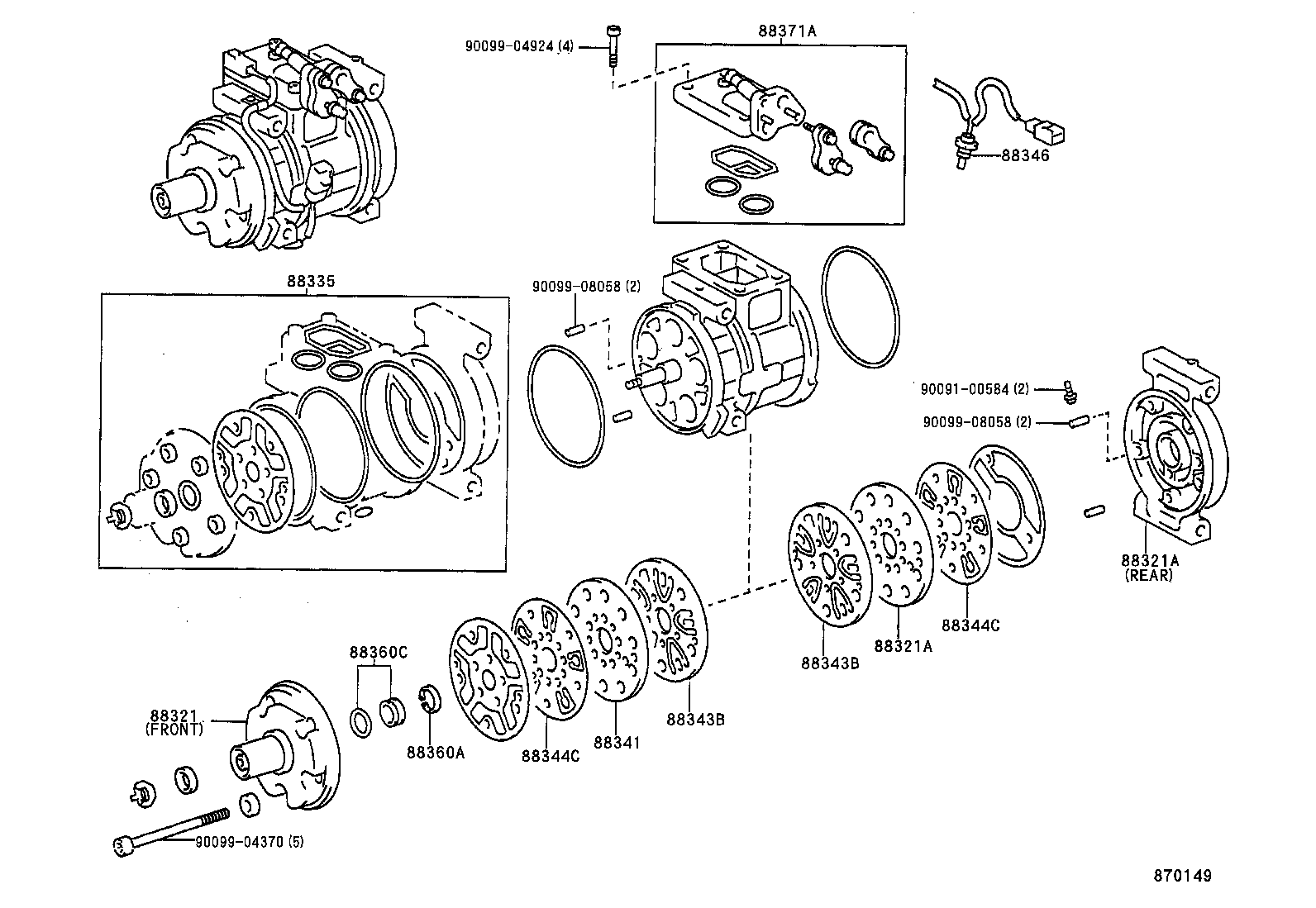 88320-2B230 COMPRESSOR ASSY, COOLER product image