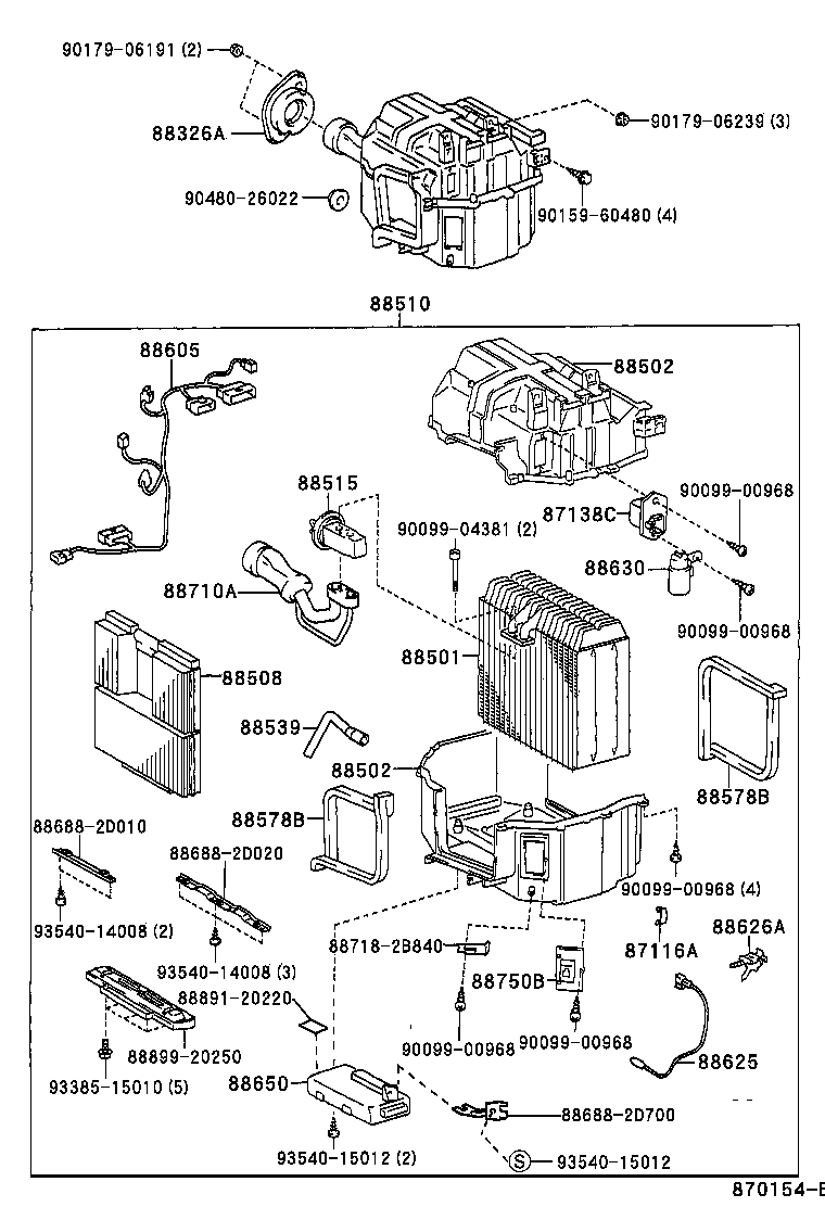 88605-2D280 HARNESS SUB-ASSY, COOLER WIRING, NO.1 product image
