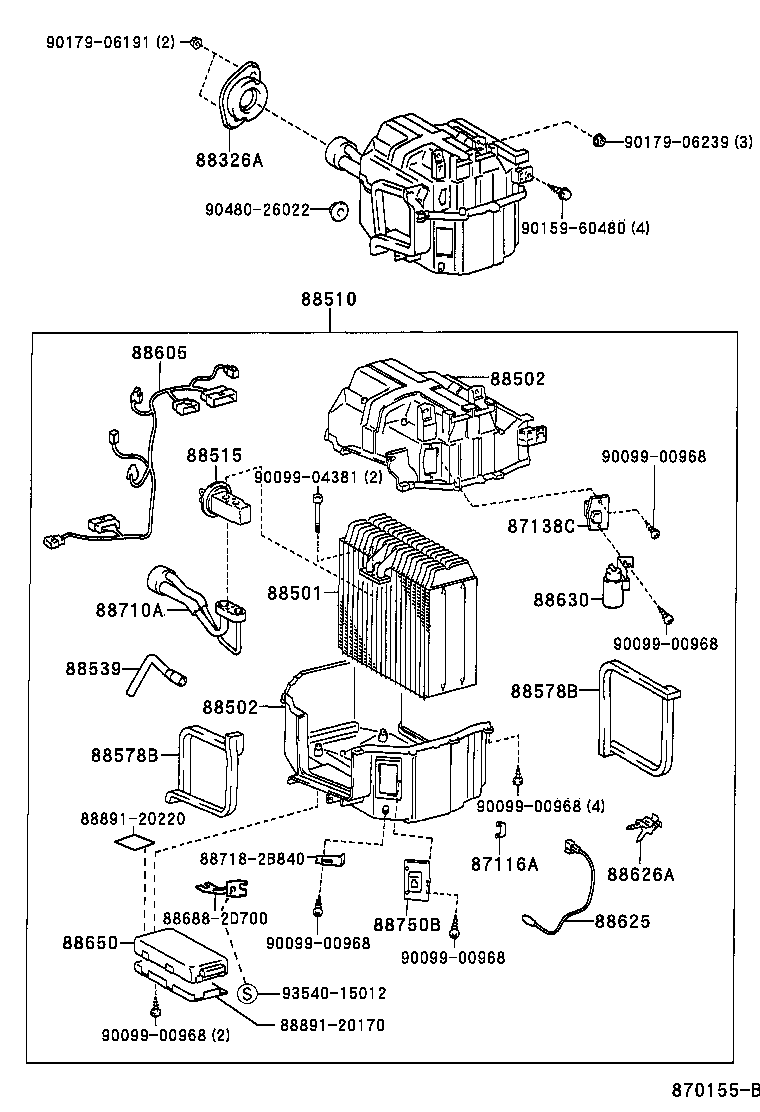 88605-2D280 HARNESS SUB-ASSY, COOLER WIRING, NO.1 product image