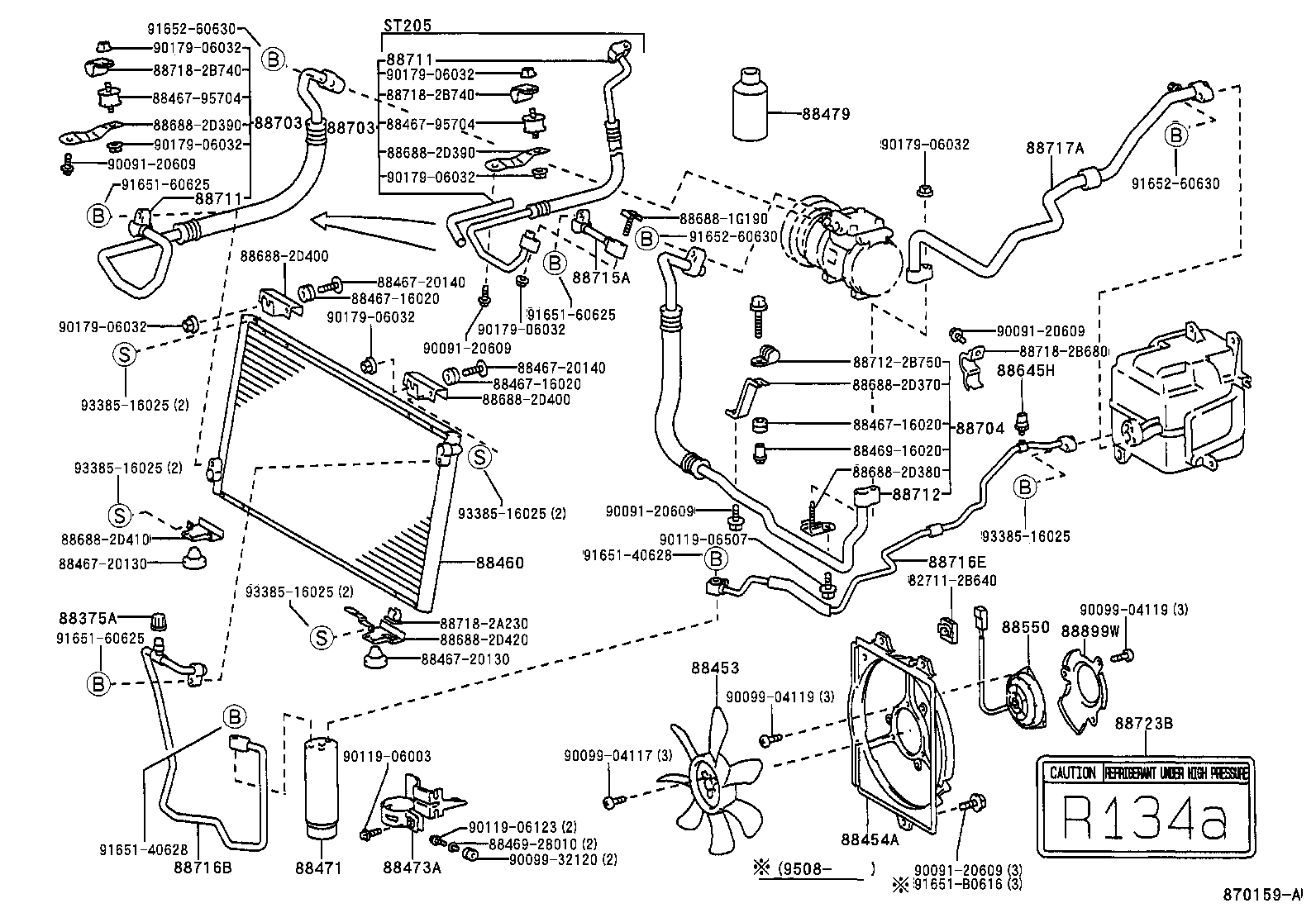 88899-20280 SUPPORT SUB-ASSY, B product image